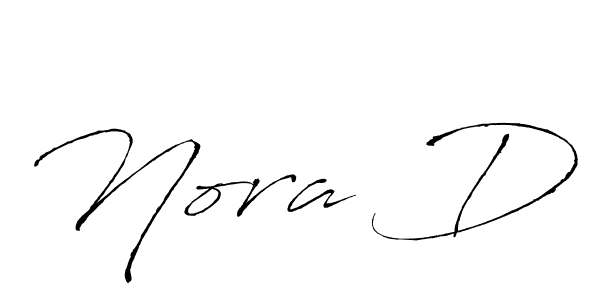 Antro_Vectra is a professional signature style that is perfect for those who want to add a touch of class to their signature. It is also a great choice for those who want to make their signature more unique. Get Nora D name to fancy signature for free. Nora D signature style 6 images and pictures png