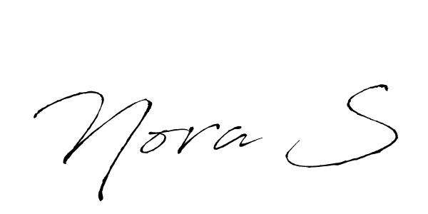 Design your own signature with our free online signature maker. With this signature software, you can create a handwritten (Antro_Vectra) signature for name Nora S. Nora S signature style 6 images and pictures png