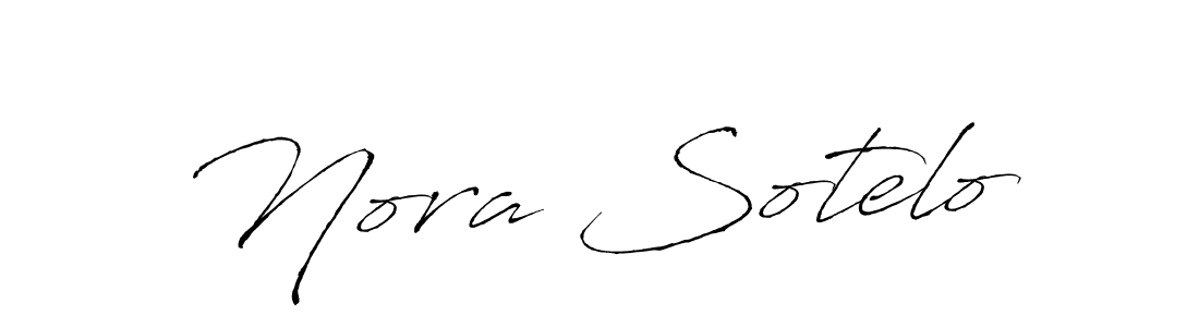 Nora Sotelo stylish signature style. Best Handwritten Sign (Antro_Vectra) for my name. Handwritten Signature Collection Ideas for my name Nora Sotelo. Nora Sotelo signature style 6 images and pictures png