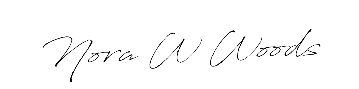 Also we have Nora W Woods name is the best signature style. Create professional handwritten signature collection using Antro_Vectra autograph style. Nora W Woods signature style 6 images and pictures png