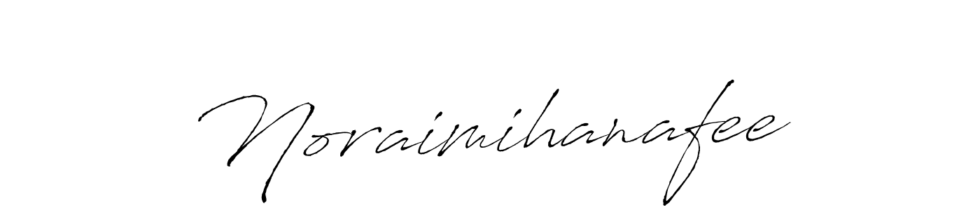You should practise on your own different ways (Antro_Vectra) to write your name (Noraimihanafee) in signature. don't let someone else do it for you. Noraimihanafee signature style 6 images and pictures png