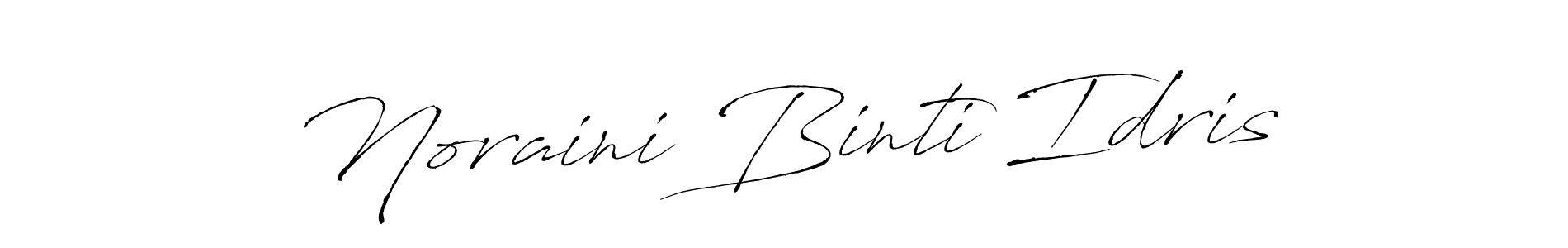 Also we have Noraini Binti Idris name is the best signature style. Create professional handwritten signature collection using Antro_Vectra autograph style. Noraini Binti Idris signature style 6 images and pictures png