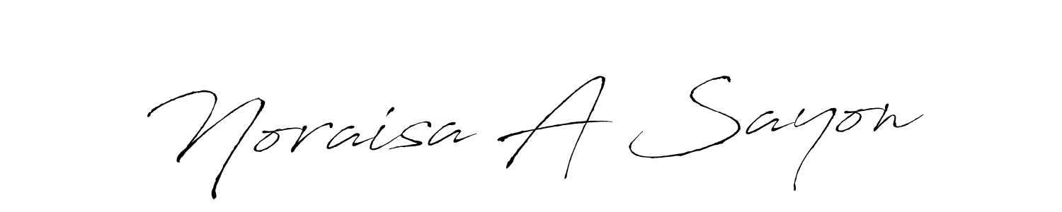 It looks lik you need a new signature style for name Noraisa A Sayon. Design unique handwritten (Antro_Vectra) signature with our free signature maker in just a few clicks. Noraisa A Sayon signature style 6 images and pictures png