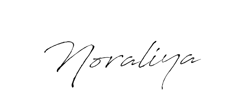 Make a beautiful signature design for name Noraliya. With this signature (Antro_Vectra) style, you can create a handwritten signature for free. Noraliya signature style 6 images and pictures png