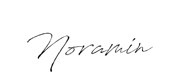 Noramin stylish signature style. Best Handwritten Sign (Antro_Vectra) for my name. Handwritten Signature Collection Ideas for my name Noramin. Noramin signature style 6 images and pictures png