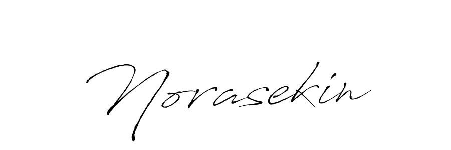 Use a signature maker to create a handwritten signature online. With this signature software, you can design (Antro_Vectra) your own signature for name Norasekin. Norasekin signature style 6 images and pictures png