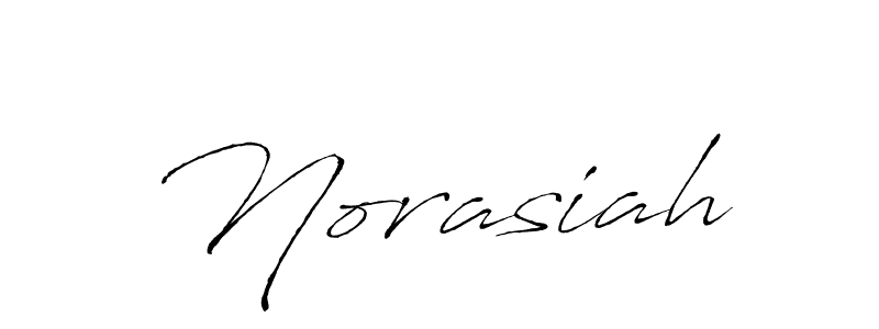 Make a beautiful signature design for name Norasiah. With this signature (Antro_Vectra) style, you can create a handwritten signature for free. Norasiah signature style 6 images and pictures png