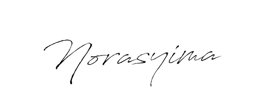 Make a beautiful signature design for name Norasyima. With this signature (Antro_Vectra) style, you can create a handwritten signature for free. Norasyima signature style 6 images and pictures png