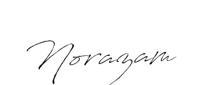 How to make Norazam signature? Antro_Vectra is a professional autograph style. Create handwritten signature for Norazam name. Norazam signature style 6 images and pictures png