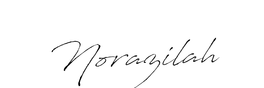 Norazilah stylish signature style. Best Handwritten Sign (Antro_Vectra) for my name. Handwritten Signature Collection Ideas for my name Norazilah. Norazilah signature style 6 images and pictures png