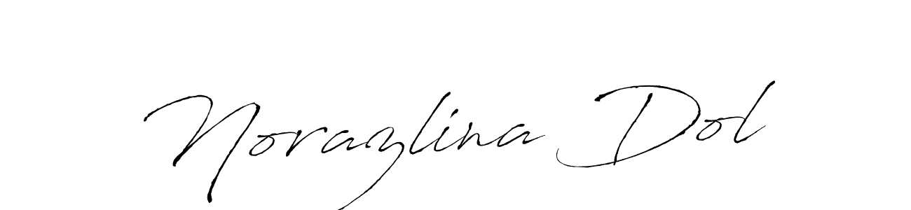 Create a beautiful signature design for name Norazlina Dol. With this signature (Antro_Vectra) fonts, you can make a handwritten signature for free. Norazlina Dol signature style 6 images and pictures png