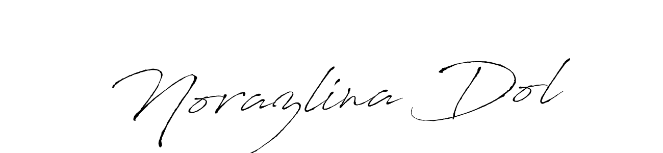 Create a beautiful signature design for name Norazlina Dol. With this signature (Antro_Vectra) fonts, you can make a handwritten signature for free. Norazlina Dol signature style 6 images and pictures png