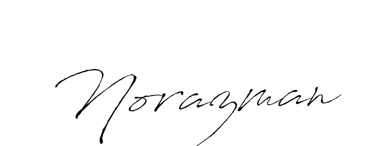 How to make Norazman signature? Antro_Vectra is a professional autograph style. Create handwritten signature for Norazman name. Norazman signature style 6 images and pictures png