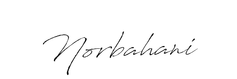 How to make Norbahani signature? Antro_Vectra is a professional autograph style. Create handwritten signature for Norbahani name. Norbahani signature style 6 images and pictures png