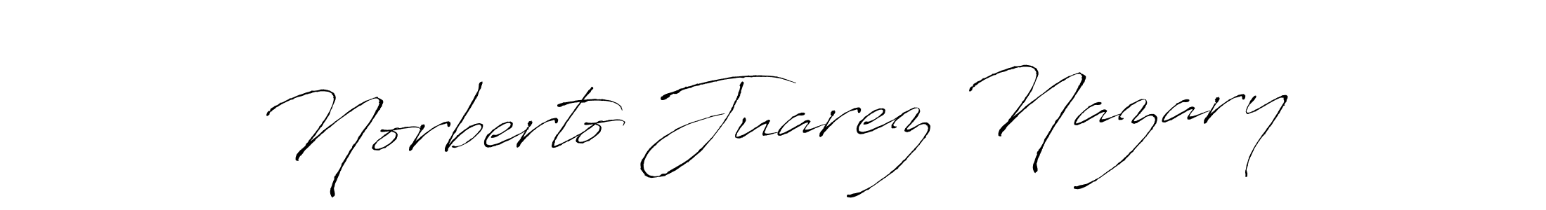 Make a beautiful signature design for name Norberto Juarez Nazary. With this signature (Antro_Vectra) style, you can create a handwritten signature for free. Norberto Juarez Nazary signature style 6 images and pictures png