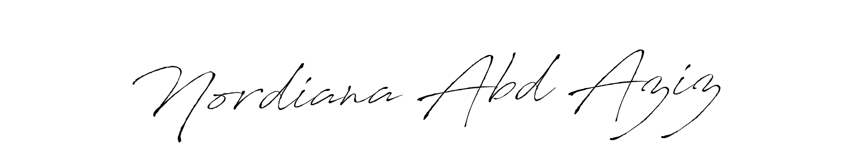 This is the best signature style for the Nordiana Abd Aziz name. Also you like these signature font (Antro_Vectra). Mix name signature. Nordiana Abd Aziz signature style 6 images and pictures png