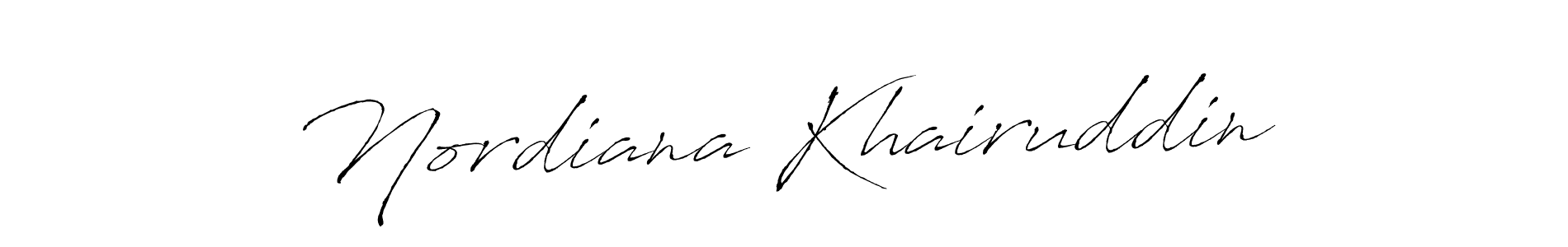 Here are the top 10 professional signature styles for the name Nordiana Khairuddin. These are the best autograph styles you can use for your name. Nordiana Khairuddin signature style 6 images and pictures png