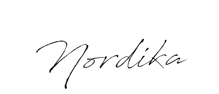 Create a beautiful signature design for name Nordika. With this signature (Antro_Vectra) fonts, you can make a handwritten signature for free. Nordika signature style 6 images and pictures png
