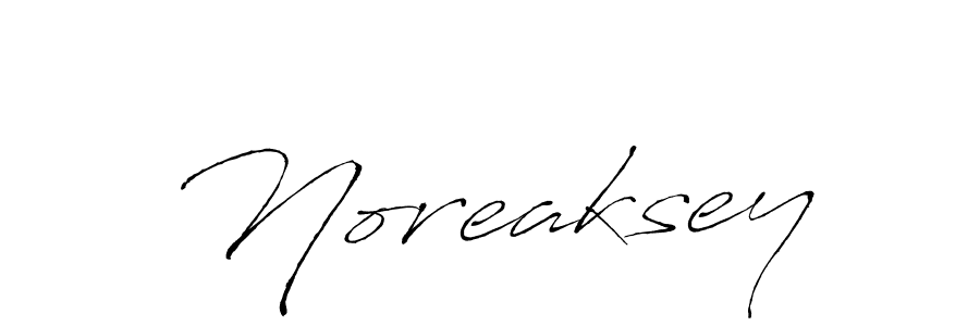 Use a signature maker to create a handwritten signature online. With this signature software, you can design (Antro_Vectra) your own signature for name Noreaksey. Noreaksey signature style 6 images and pictures png