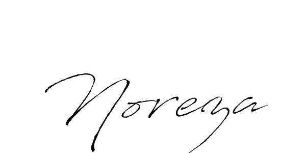 Design your own signature with our free online signature maker. With this signature software, you can create a handwritten (Antro_Vectra) signature for name Noreza. Noreza signature style 6 images and pictures png