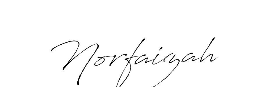 Create a beautiful signature design for name Norfaizah. With this signature (Antro_Vectra) fonts, you can make a handwritten signature for free. Norfaizah signature style 6 images and pictures png