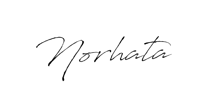 Use a signature maker to create a handwritten signature online. With this signature software, you can design (Antro_Vectra) your own signature for name Norhata. Norhata signature style 6 images and pictures png