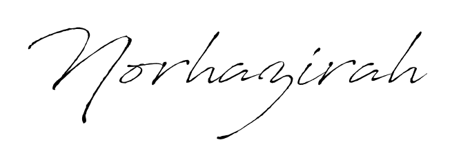 Try this chic Norhazirah handwritten sign style. Using Antro_Vectra font elements, it gives your name a sleek, memorable identity. Norhazirah signature style 6 images and pictures png