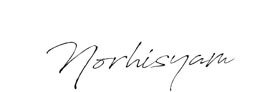 Create a beautiful signature design for name Norhisyam. With this signature (Antro_Vectra) fonts, you can make a handwritten signature for free. Norhisyam signature style 6 images and pictures png