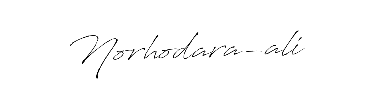 Make a beautiful signature design for name Norhodara-ali. With this signature (Antro_Vectra) style, you can create a handwritten signature for free. Norhodara-ali signature style 6 images and pictures png