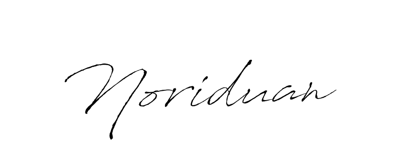 Create a beautiful signature design for name Noriduan. With this signature (Antro_Vectra) fonts, you can make a handwritten signature for free. Noriduan signature style 6 images and pictures png