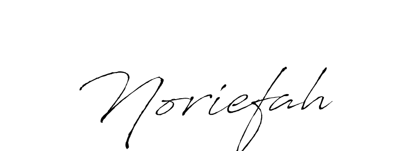 Similarly Antro_Vectra is the best handwritten signature design. Signature creator online .You can use it as an online autograph creator for name Noriefah. Noriefah signature style 6 images and pictures png