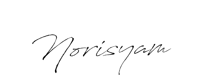 How to make Norisyam signature? Antro_Vectra is a professional autograph style. Create handwritten signature for Norisyam name. Norisyam signature style 6 images and pictures png