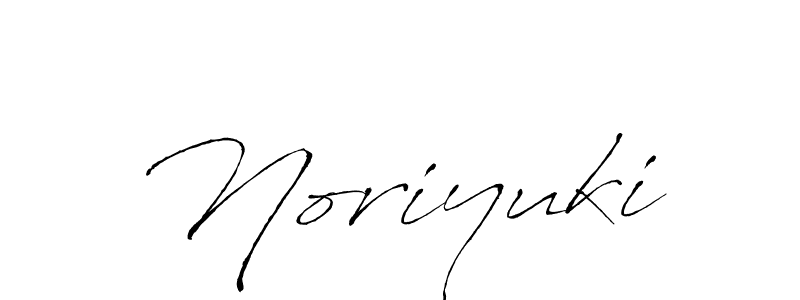 Make a beautiful signature design for name Noriyuki. With this signature (Antro_Vectra) style, you can create a handwritten signature for free. Noriyuki signature style 6 images and pictures png