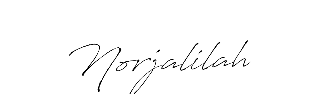 Use a signature maker to create a handwritten signature online. With this signature software, you can design (Antro_Vectra) your own signature for name Norjalilah. Norjalilah signature style 6 images and pictures png
