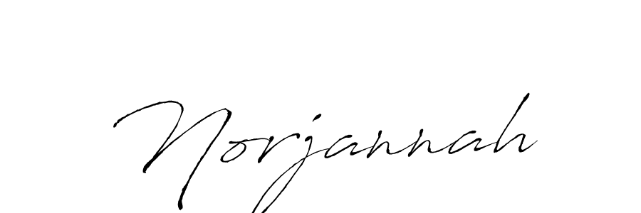 Use a signature maker to create a handwritten signature online. With this signature software, you can design (Antro_Vectra) your own signature for name Norjannah. Norjannah signature style 6 images and pictures png