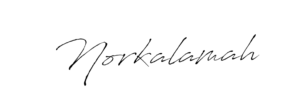 Create a beautiful signature design for name Norkalamah. With this signature (Antro_Vectra) fonts, you can make a handwritten signature for free. Norkalamah signature style 6 images and pictures png