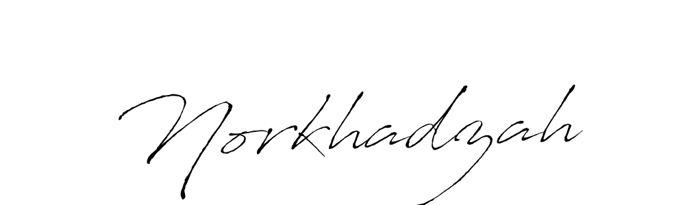 Norkhadzah stylish signature style. Best Handwritten Sign (Antro_Vectra) for my name. Handwritten Signature Collection Ideas for my name Norkhadzah. Norkhadzah signature style 6 images and pictures png