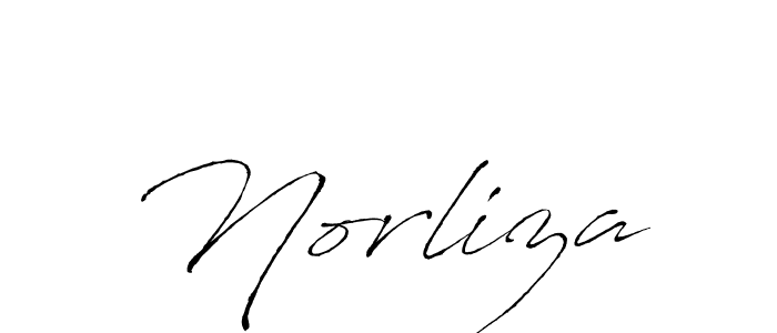 Norliza stylish signature style. Best Handwritten Sign (Antro_Vectra) for my name. Handwritten Signature Collection Ideas for my name Norliza. Norliza signature style 6 images and pictures png