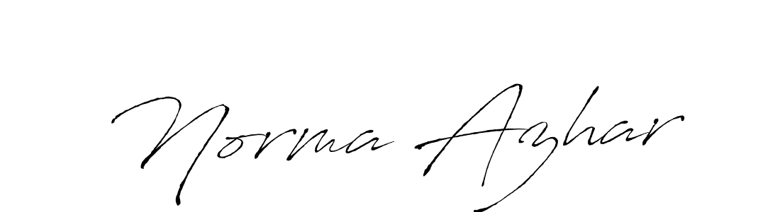 Use a signature maker to create a handwritten signature online. With this signature software, you can design (Antro_Vectra) your own signature for name Norma Azhar. Norma Azhar signature style 6 images and pictures png