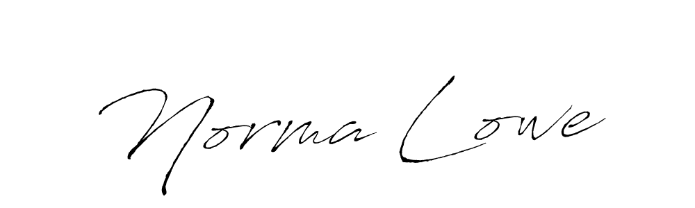 Make a beautiful signature design for name Norma Lowe. With this signature (Antro_Vectra) style, you can create a handwritten signature for free. Norma Lowe signature style 6 images and pictures png