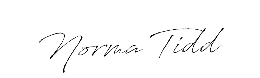 How to make Norma Tidd name signature. Use Antro_Vectra style for creating short signs online. This is the latest handwritten sign. Norma Tidd signature style 6 images and pictures png