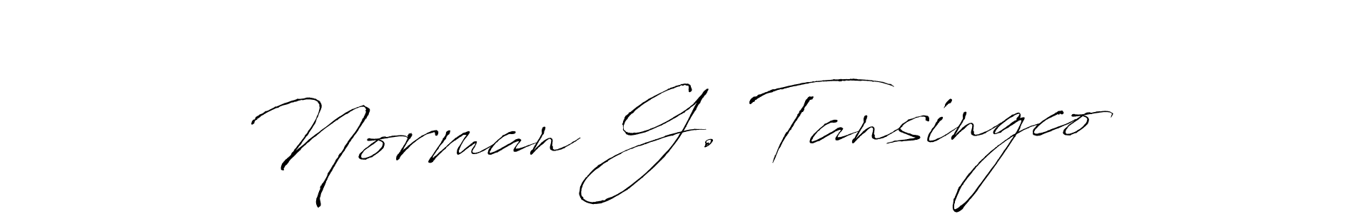 Create a beautiful signature design for name Norman G. Tansingco. With this signature (Antro_Vectra) fonts, you can make a handwritten signature for free. Norman G. Tansingco signature style 6 images and pictures png