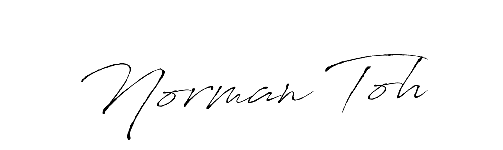 Use a signature maker to create a handwritten signature online. With this signature software, you can design (Antro_Vectra) your own signature for name Norman Toh. Norman Toh signature style 6 images and pictures png