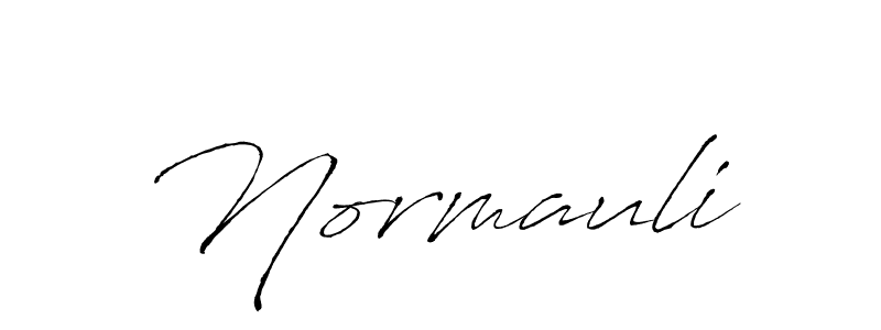 Design your own signature with our free online signature maker. With this signature software, you can create a handwritten (Antro_Vectra) signature for name Normauli. Normauli signature style 6 images and pictures png