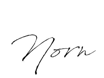 Design your own signature with our free online signature maker. With this signature software, you can create a handwritten (Antro_Vectra) signature for name Norn. Norn signature style 6 images and pictures png