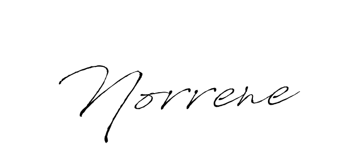 Design your own signature with our free online signature maker. With this signature software, you can create a handwritten (Antro_Vectra) signature for name Norrene. Norrene signature style 6 images and pictures png