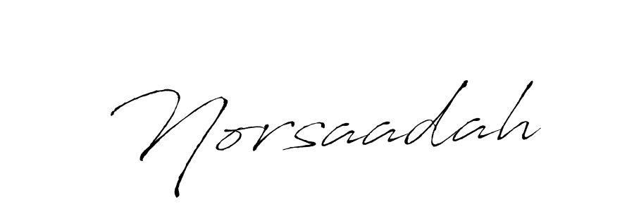 Make a beautiful signature design for name Norsaadah. With this signature (Antro_Vectra) style, you can create a handwritten signature for free. Norsaadah signature style 6 images and pictures png