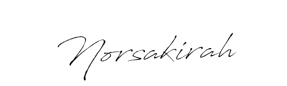 How to make Norsakirah signature? Antro_Vectra is a professional autograph style. Create handwritten signature for Norsakirah name. Norsakirah signature style 6 images and pictures png