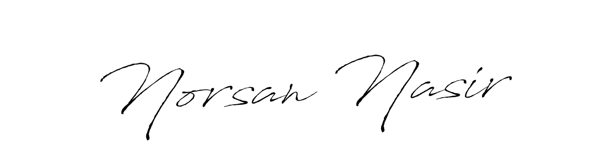 Antro_Vectra is a professional signature style that is perfect for those who want to add a touch of class to their signature. It is also a great choice for those who want to make their signature more unique. Get Norsan Nasir name to fancy signature for free. Norsan Nasir signature style 6 images and pictures png