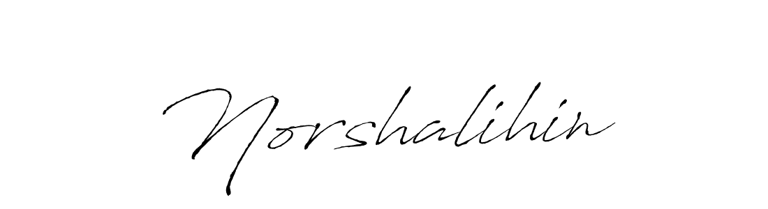 Design your own signature with our free online signature maker. With this signature software, you can create a handwritten (Antro_Vectra) signature for name Norshalihin. Norshalihin signature style 6 images and pictures png